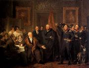 PIENEMAN, Jan Willem. The Triumvirate Assuming Power on behalf of the Prince of Orange, 21 November 1813 Sweden oil painting artist